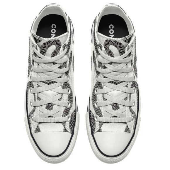Converse Chuck Taylor All Star High Snake Custom White Black size 13 NEW - Picture 6 of 6